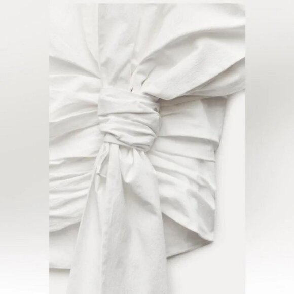 ZARA KNOTTED MINI SKIRT ZW COLLECTION - Picture 5 of 7